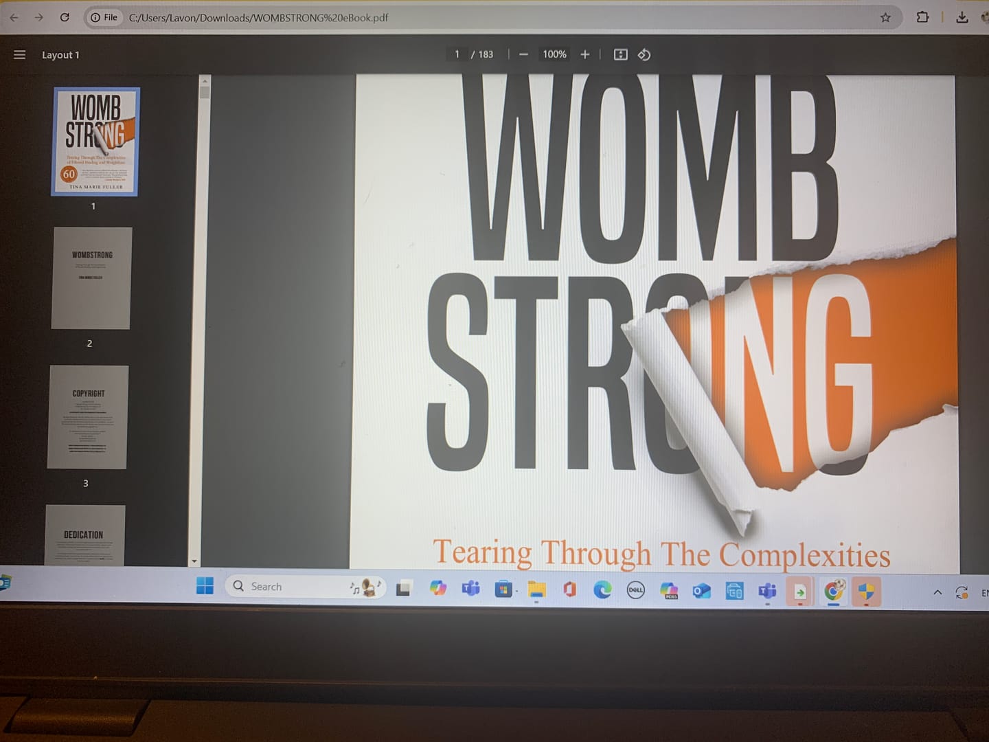 Customer photo review of THE WOMB RESET