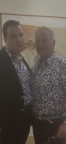 Customer photo review of The Hawaiian Golf Shirt