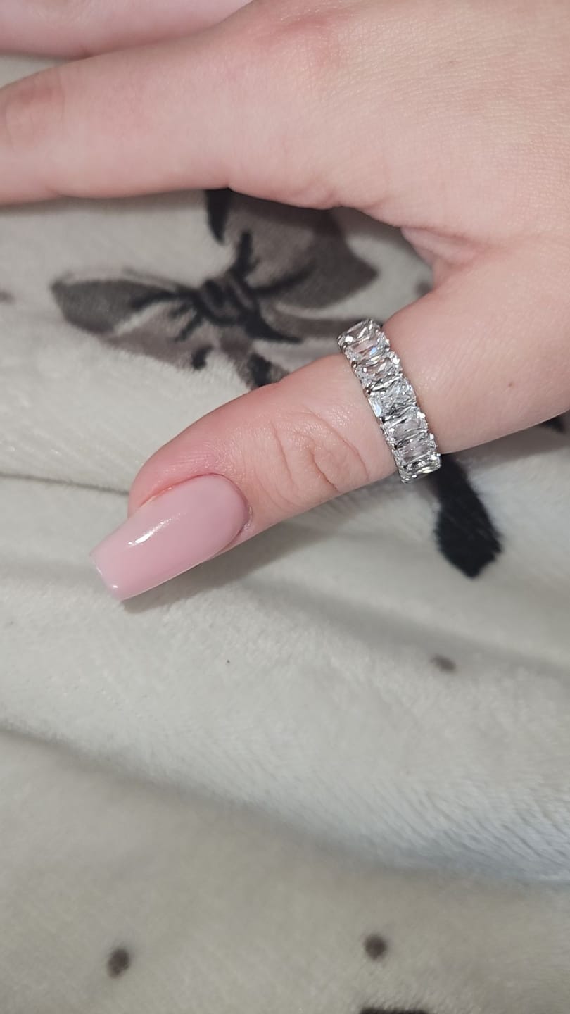 Customer photo review of Cube Stones Ring | 18K vergoldet