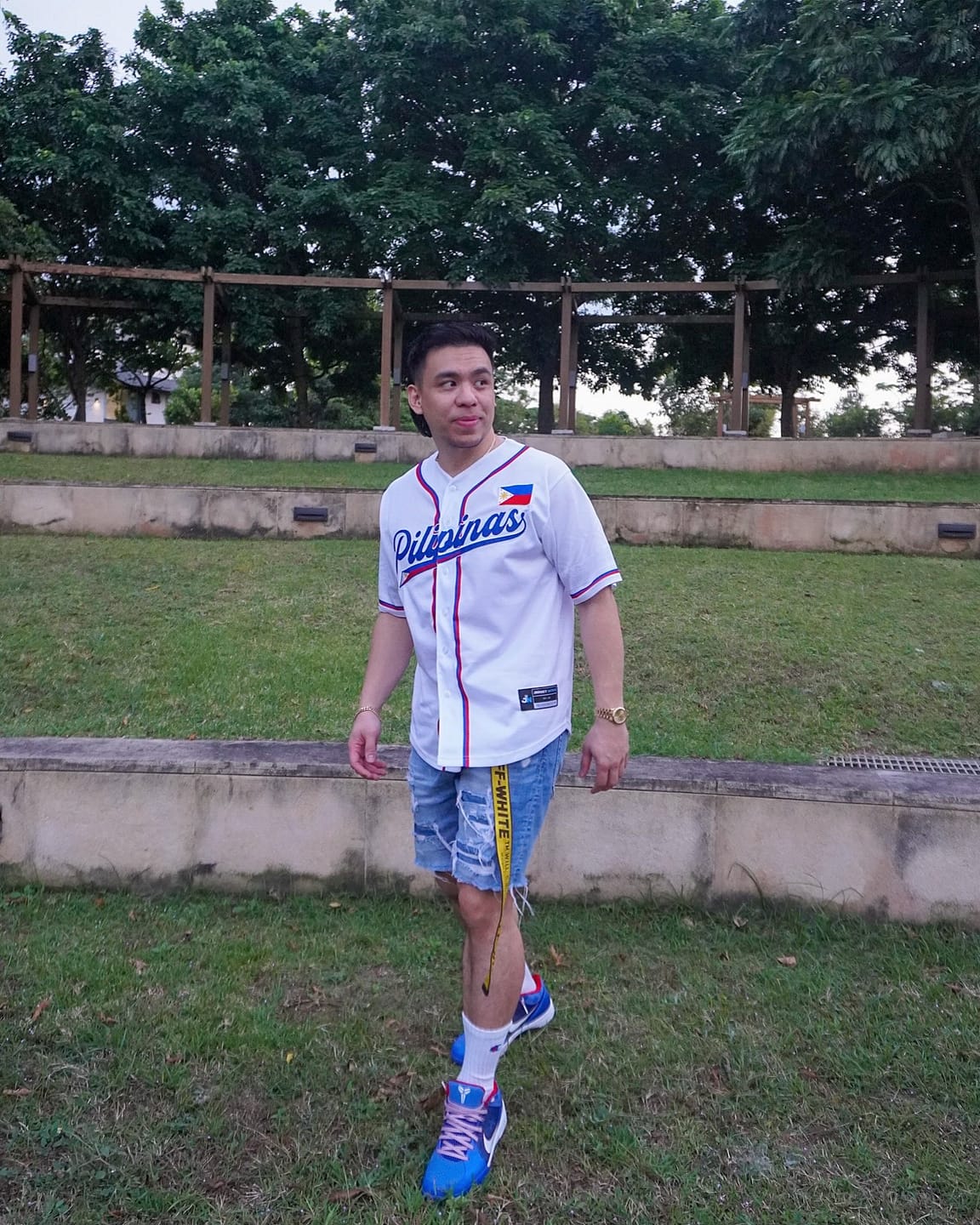 Customer photo review of Philippines Custom Baseball Jersey