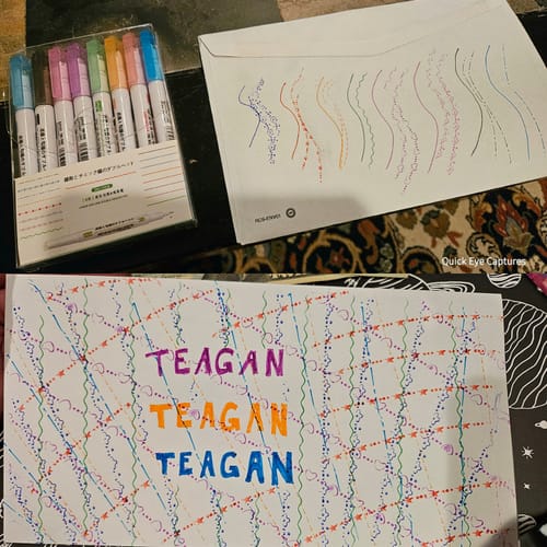 Customer photo review of Dual Line 2-Way Markers - Set of 8