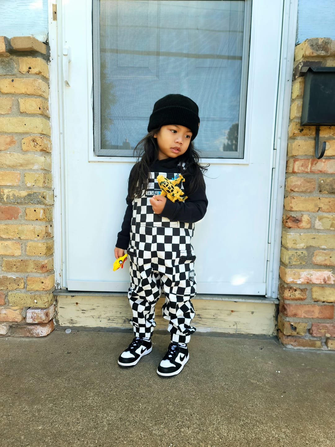 Customer photo review of The Live Fast Checkered Overall in Venice