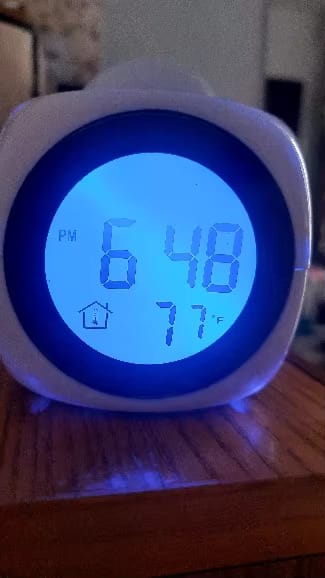 Customer photo review of Projection Alarm Clock