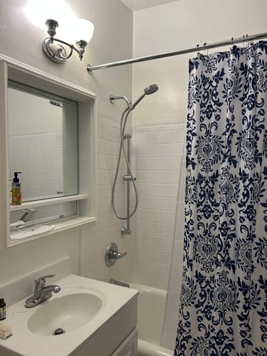 Customer photo review of 7 Inch Shower Arm and Flange