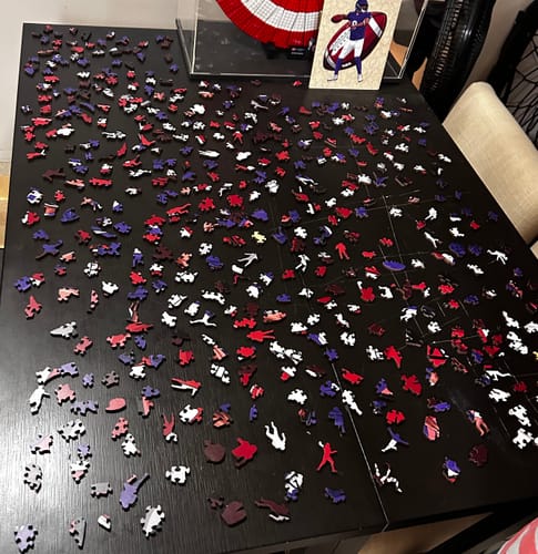 Customer photo review of Lamar Jackson - Wooden Puzzle
