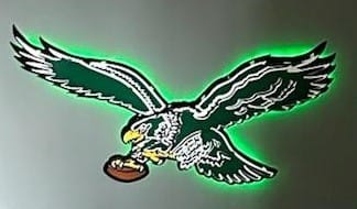 Customer photo review of Philadelphia Eagles "1987" Throwback 3D Vintage Metal Wall Art