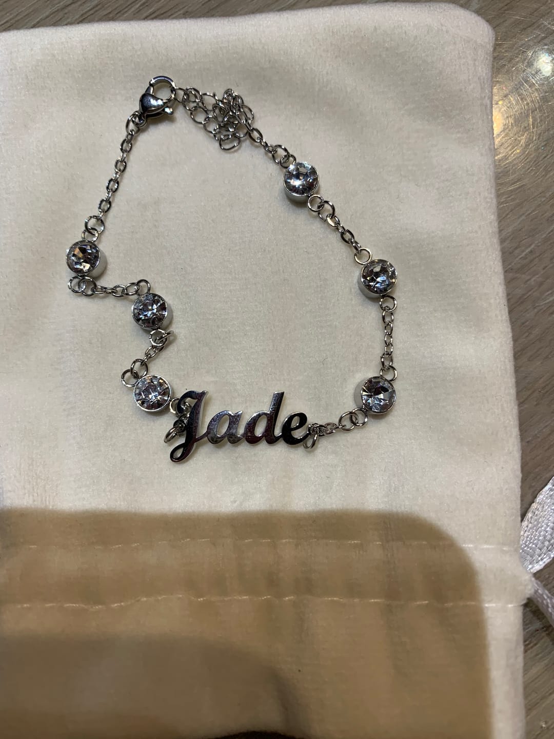 Customer photo review of Bracelet Personnalisé avec Cristal