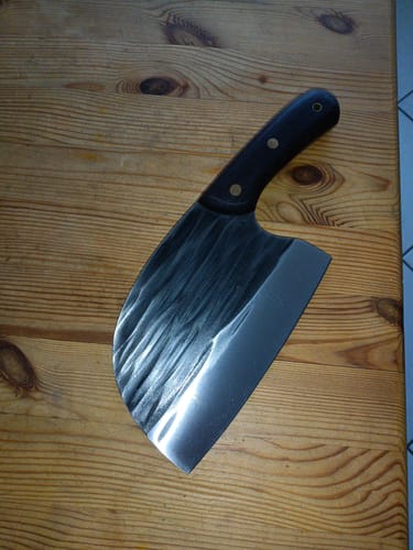 Customer photo review of Handgeschmiedetes Kochmesser - Ergonomic