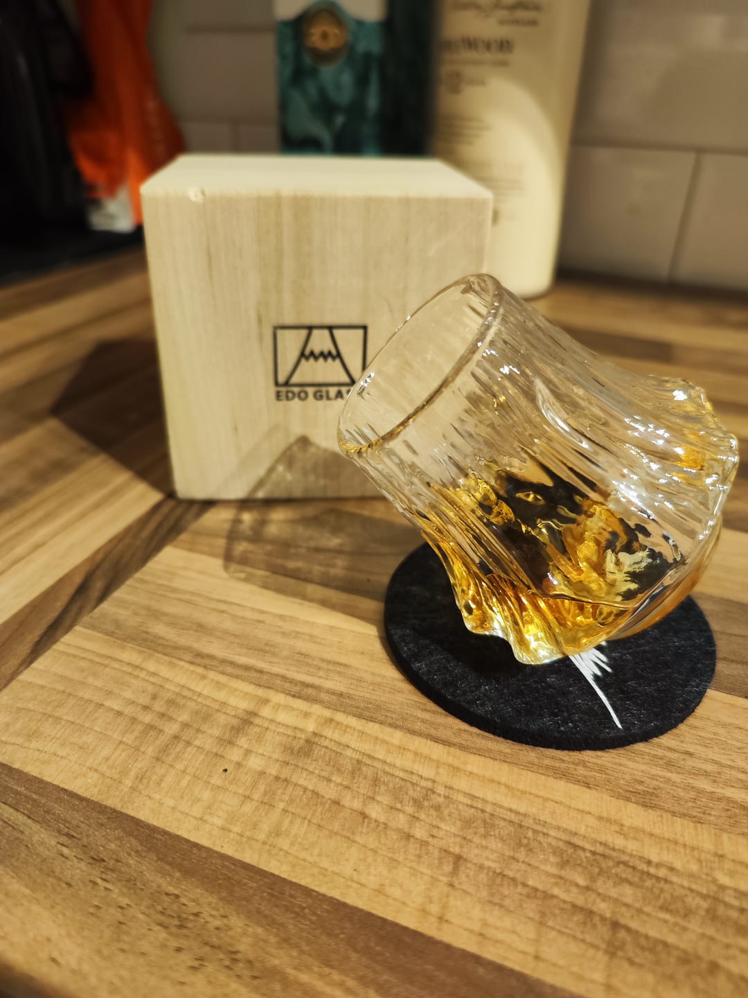 Customer photo review of Fuji - Handmade Japanese Whiskey Glass
