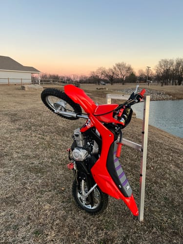 Customer photo review of Custom Seat Cover: 2025 Honda CRF110F