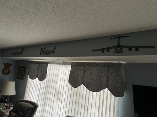 Customer photo review of C5 Galaxy Front Metal Aircraft Wall Art - NCP0037