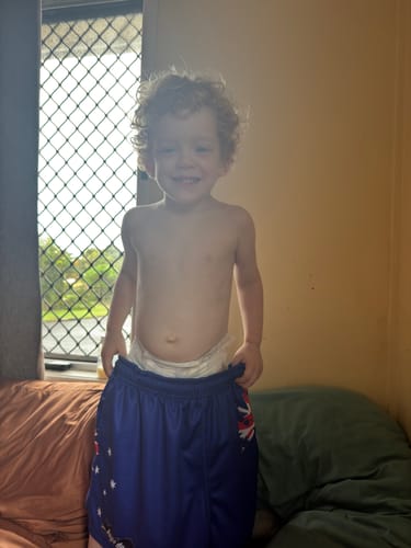 Customer photo review of 🔥NEW🔥 Footy Shorts -Sky Blue HDQ