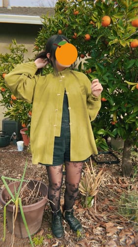 Customer photo review of Sen Lin 森林 Forest Fairy Modernized Ming Dynasty Liling Top & Easy-Wear Mamian Set