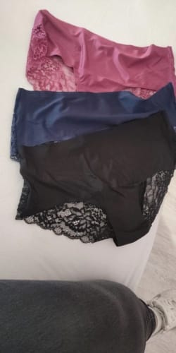 Customer photo review of 3 Pack Exquisite Lace Underpants