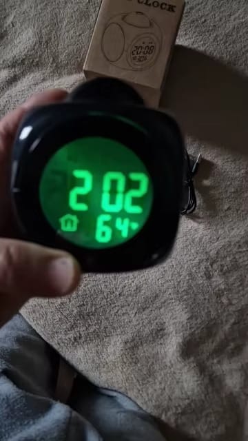 Customer photo review of Projection Alarm Clock