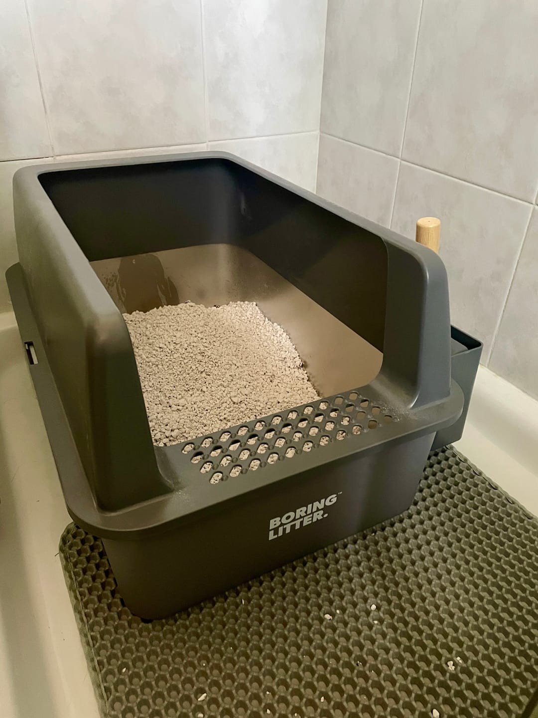 Customer photo review of BORING LITTER - Lettiera in Acciaio INOX