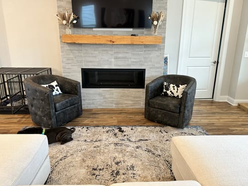 Customer photo review of Black Cow Print Pillow Cover