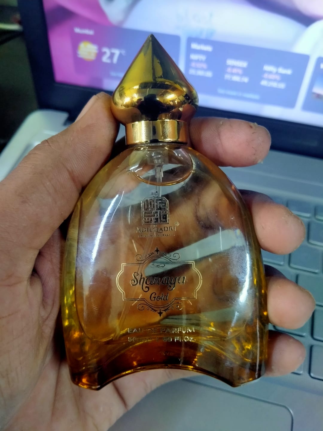 Customer photo review of Shanaya Gold Perfume Spray