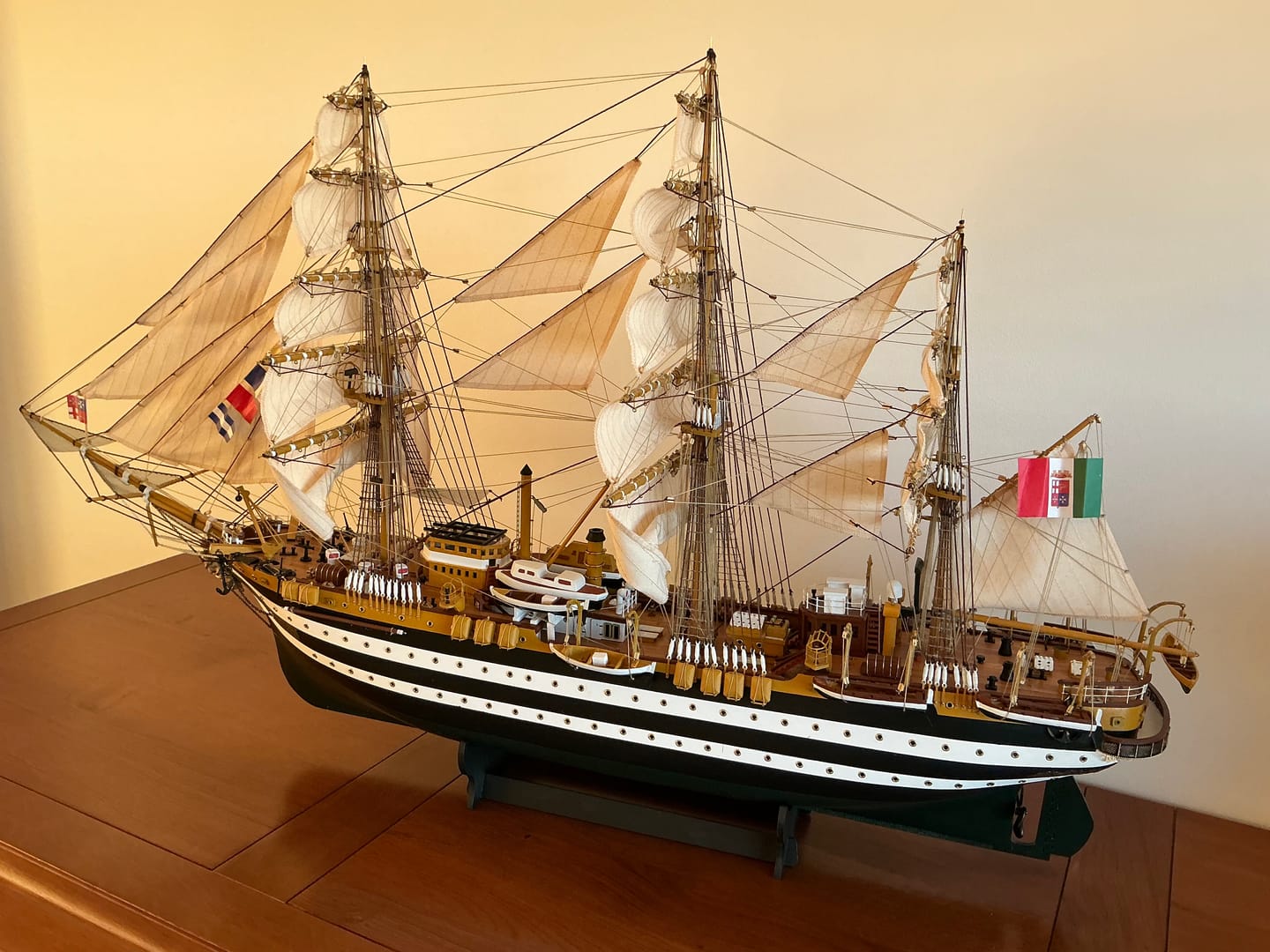 Customer photo review of Maqueta Barco Amerigo Vespucci