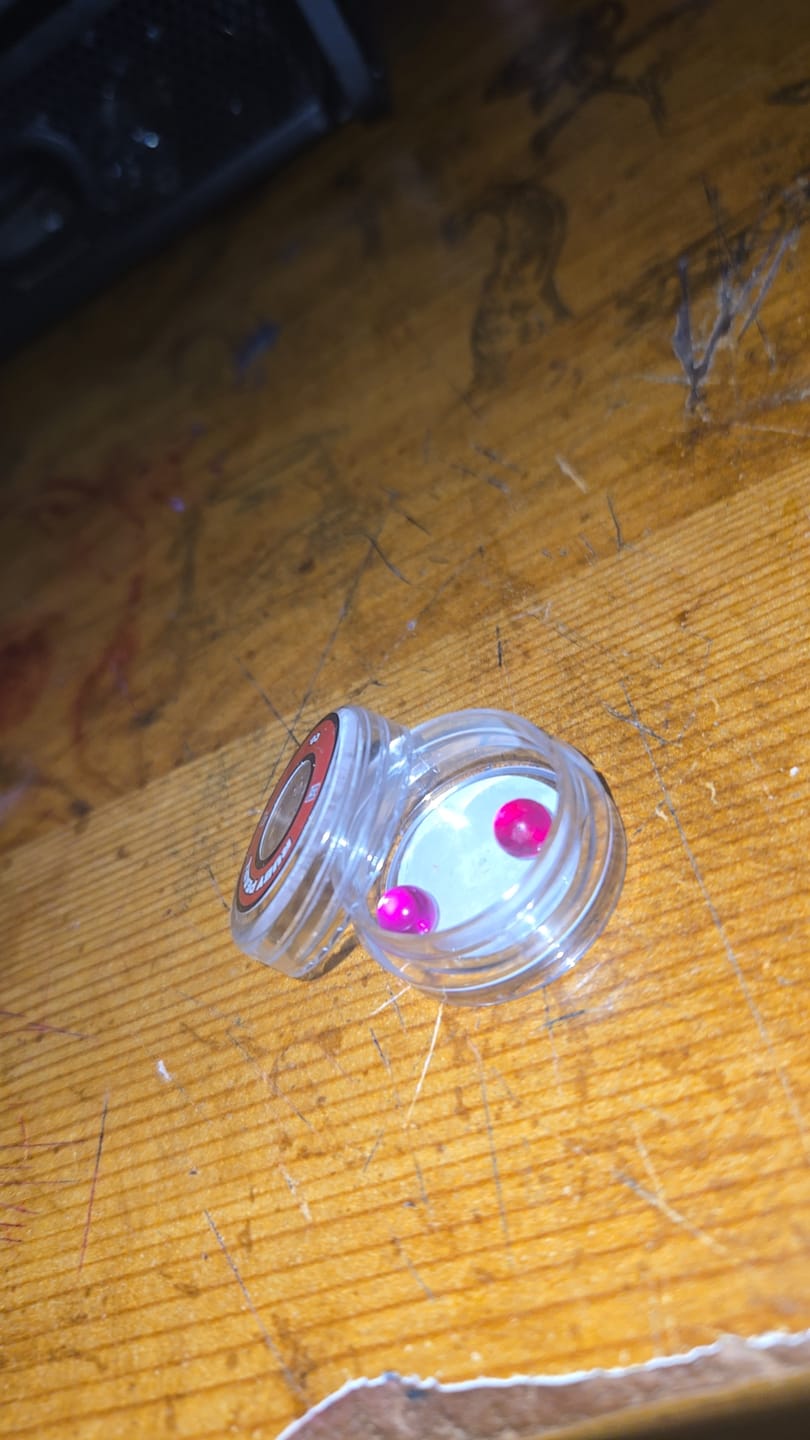 Customer photo review of 6mm Ruby Terp Pearls
