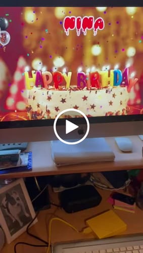 Customer video review of Incanto per Lei Personalizzabile CON FOTO, Torta Per Cani Superiore