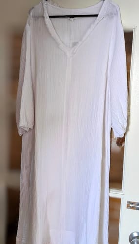 Customer photo review of Byron Cotton Dress - White