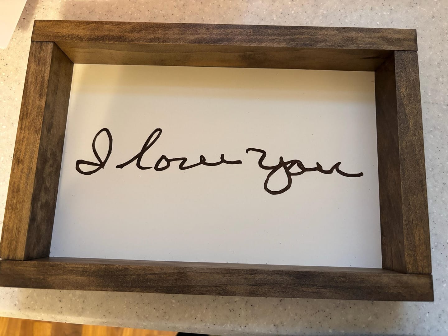 Customer photo review of Custom Handwriting Sign - Memorial Keepsake