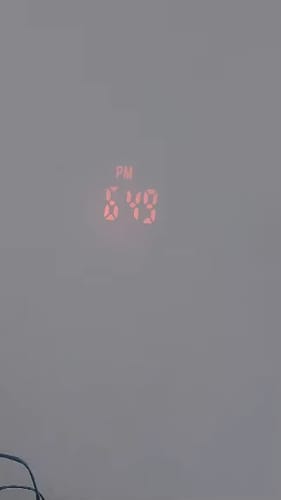 Customer photo review of Projection Alarm Clock