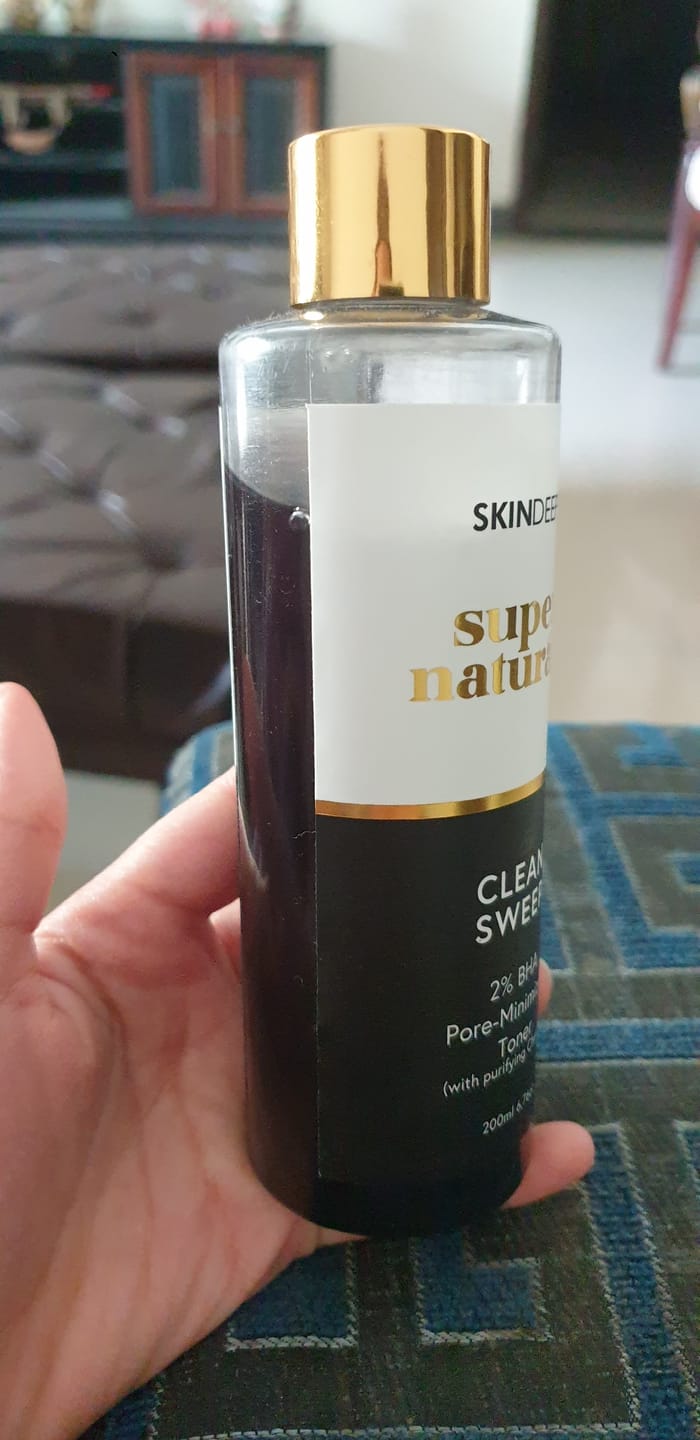 Customer photo review of CLEAN SWEEP - 2% BHA Pore-Minimizing Toner (w/ purifying Charcoal)