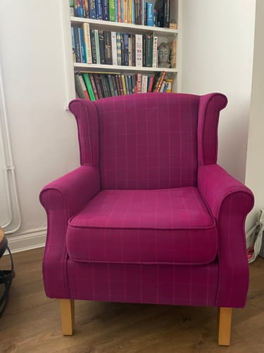 Customer photo review of Fabric Paint -- Raspberry