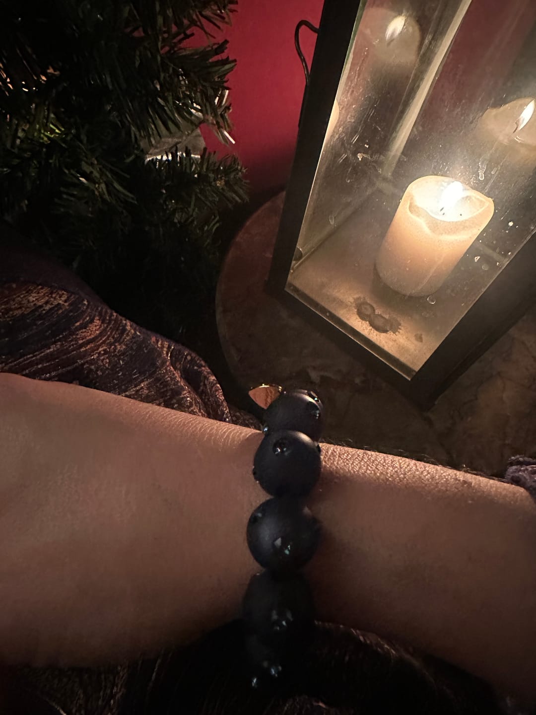Customer photo review of Classico Perlenarmband Bari in Schwarz