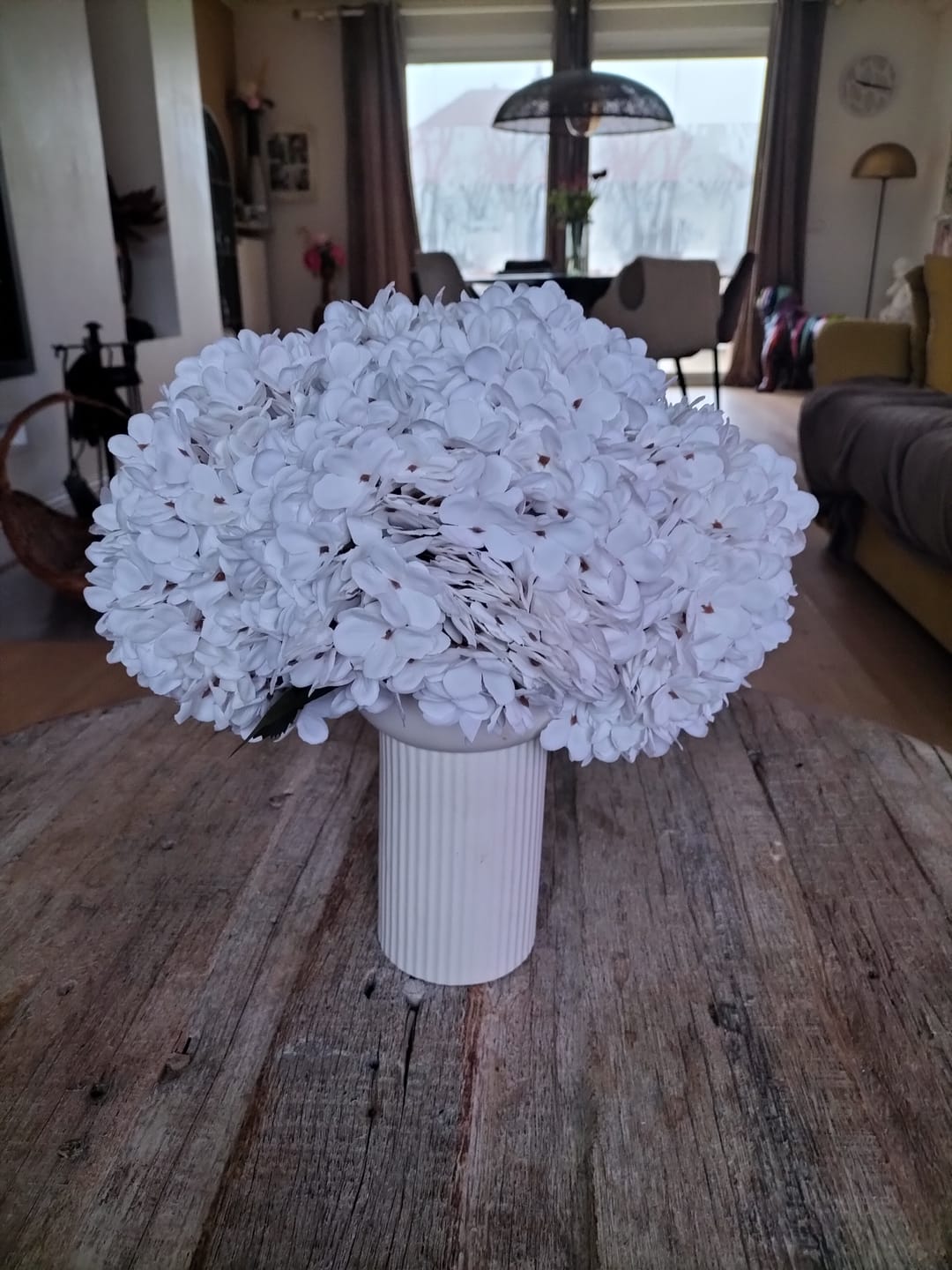 Customer photo review of Grande Hortensia (5 tiges) - Blanc