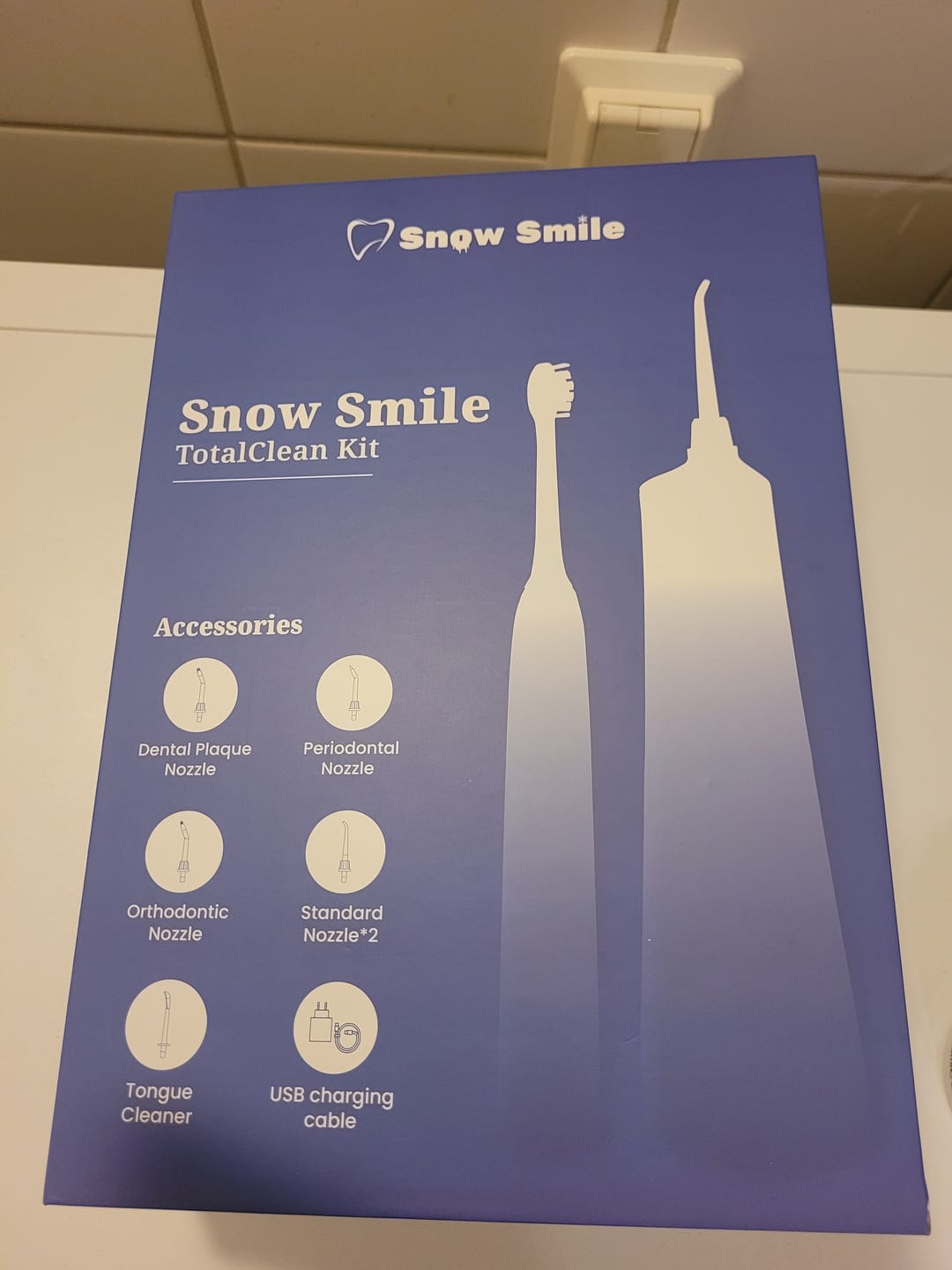 Customer photo review of Snow Smile® Sonic elektrisk tandborste och vattenflosser i kombination