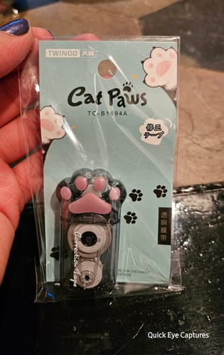 Customer photo review of Cat Paw Correction Tape