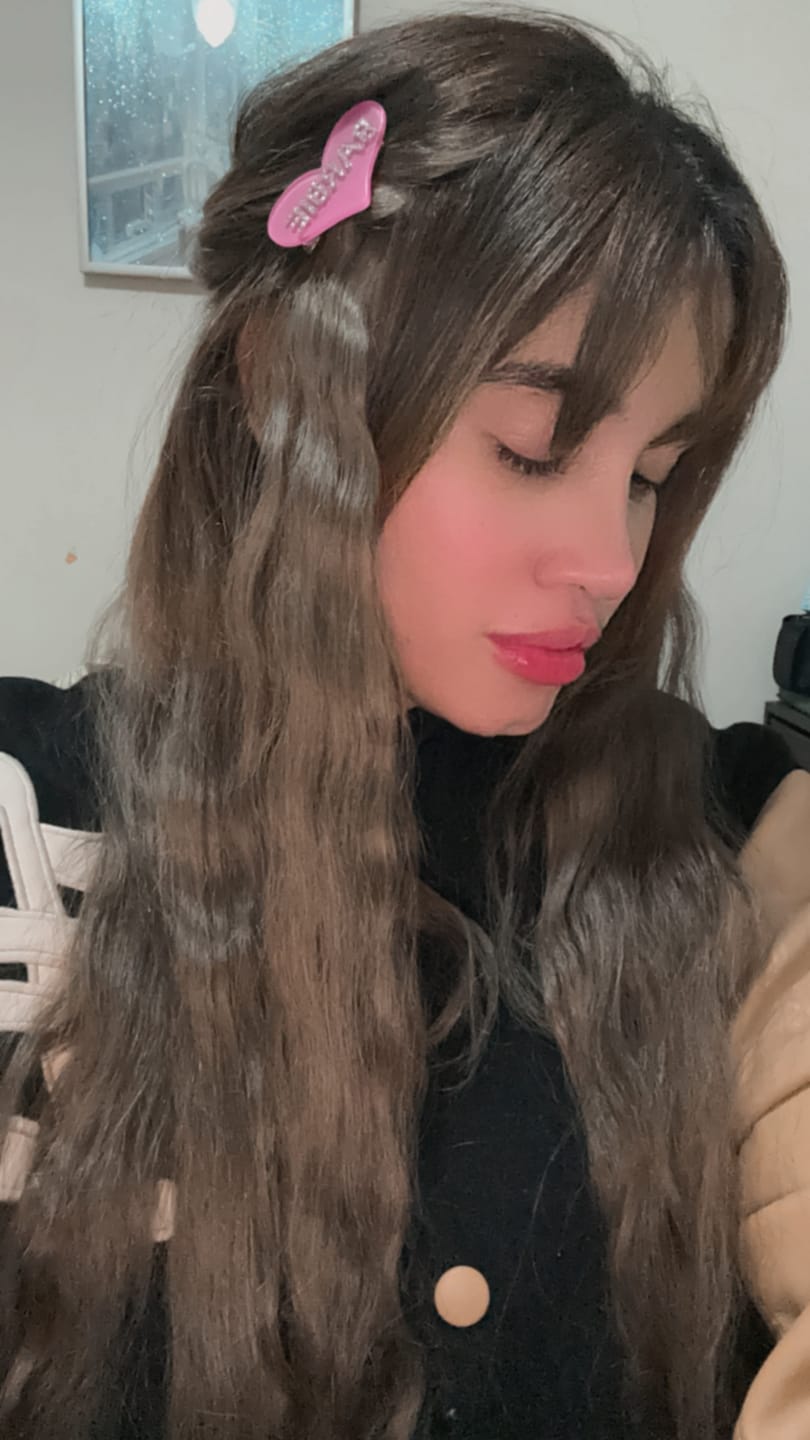 Customer photo review of Light Brown Natural Wave DIY Hair Extensions Home Kit