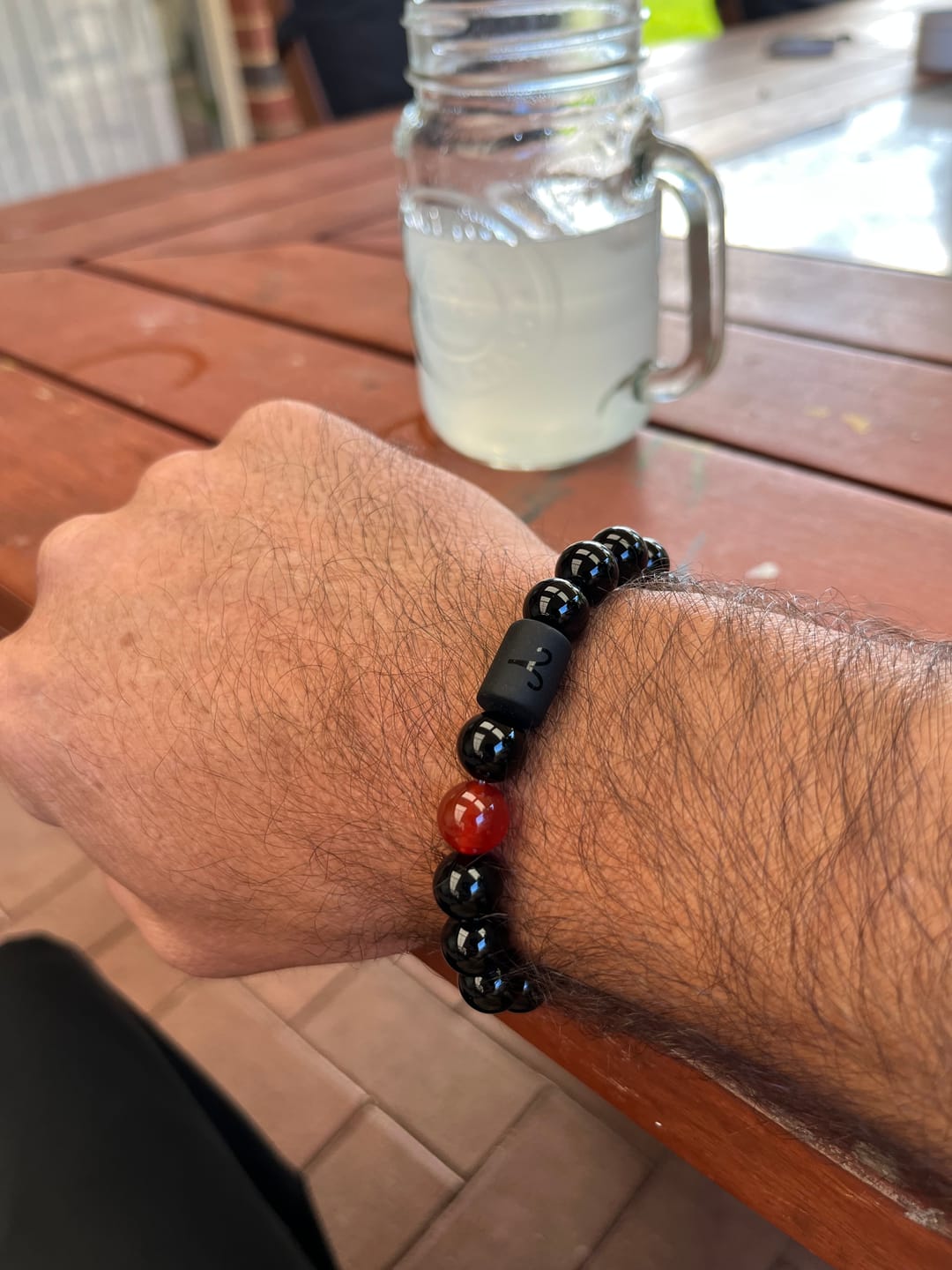 Customer photo review of Olivenorma Obsidian Zodiac Lucky Bracelet
