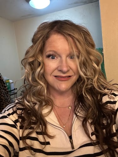 Customer photo review of Charcoal Satin Heatless Curling Set FINAL SALE