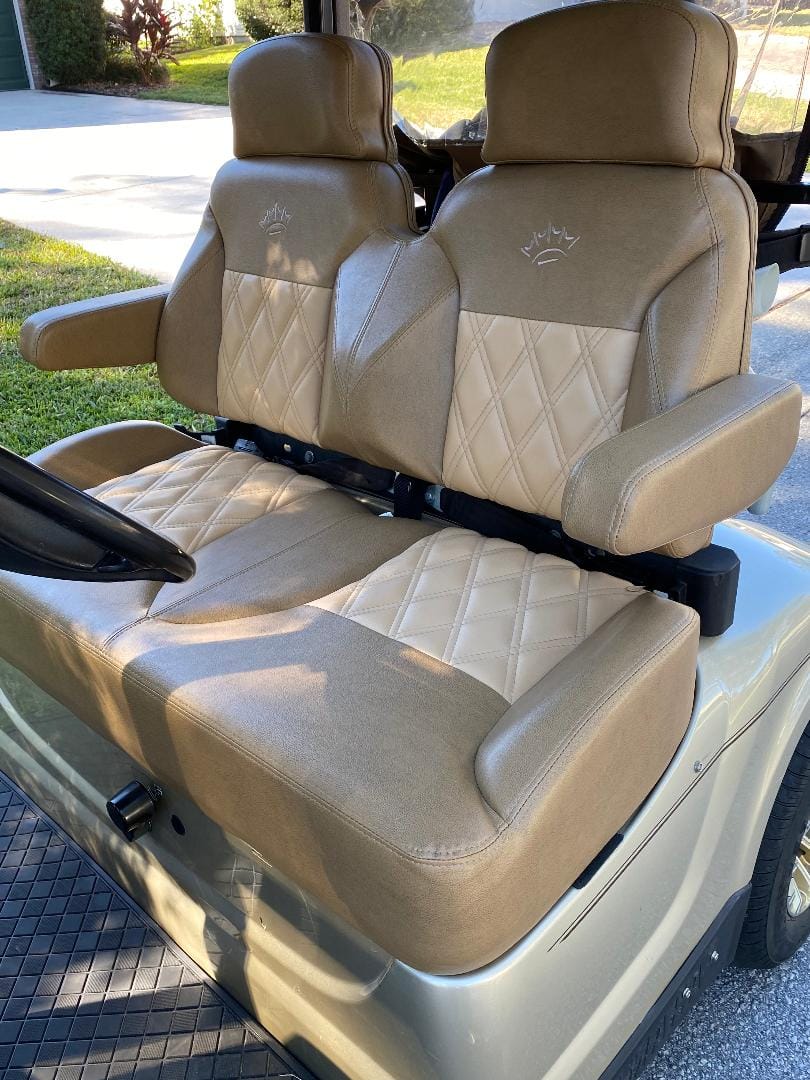 Customer photo review of Suite Seats Villager Touring Edition - Custom Golf Cart Seat Cushions - YAMAHA