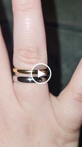 Customer video review of Two Toned Double Stacked Ring