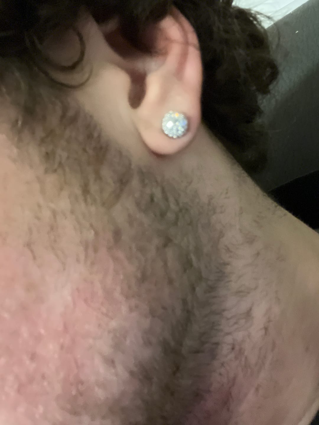 Customer photo review of MOISSANITE ROYAL STUDS. - WHITE GOLD