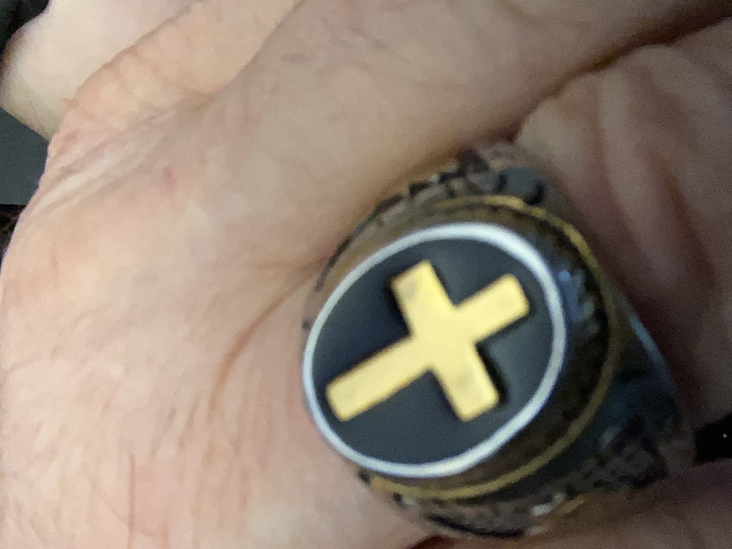 Customer photo review of Free Today: St. Benedict the Protector Ring
