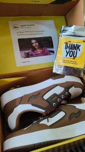 Customer photo review of COOPER Nature Brown Men's casual sneaker