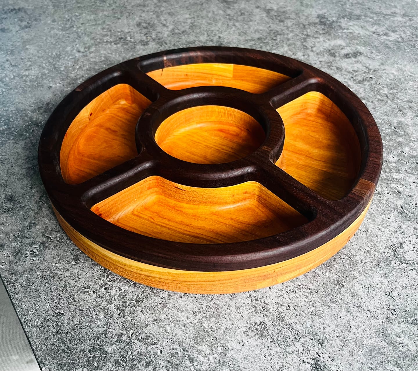 Customer photo review of 11.75x11.75" Five Pocket Tray 10 Acrylic Router Template