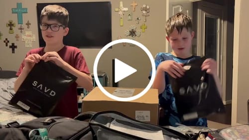 Customer video review of SAVD 'Minimal Cross' Youth Performance Shorts