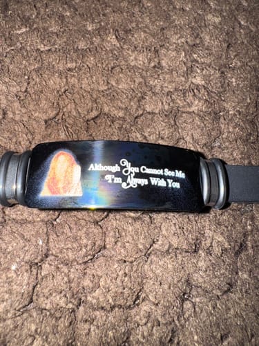 Customer photo review of Custom Photo I'm Always With You - Memorial Gift For Family, Friend - Personalized Engraved Bracelet