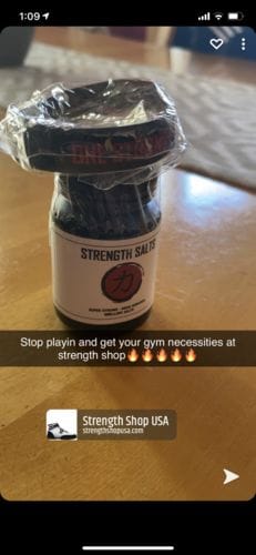 Customer photo review of Strength Salts (Athletic Salts)