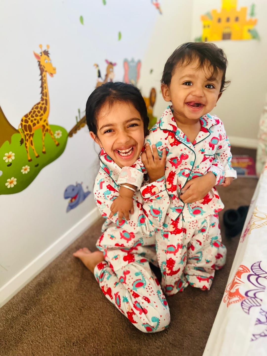 Customer photo review of Playful Dino Night Suit
