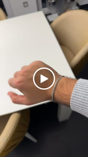 Customer video review of CLEAN CUBANA BRACELET. - 4MM WHITE GOLD