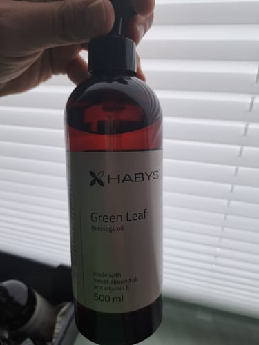 Customer photo review of Massageöl Reya Green Leaf Habys