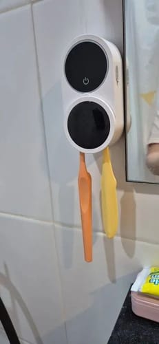 Customer photo review of CleanSphere™ Toothbrush Holder and UV Sanitizer